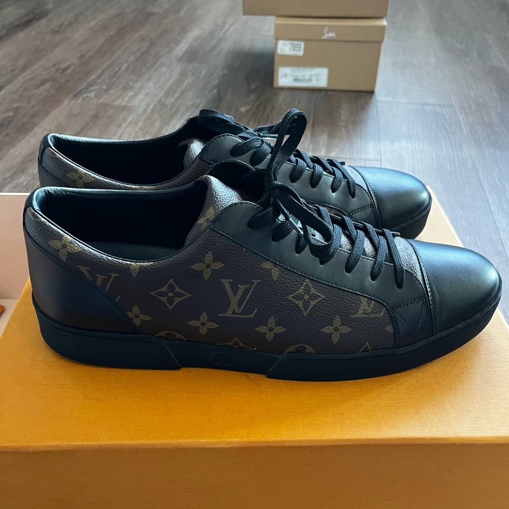Louis Vuitton Black and Brown Monogram Sneaker
